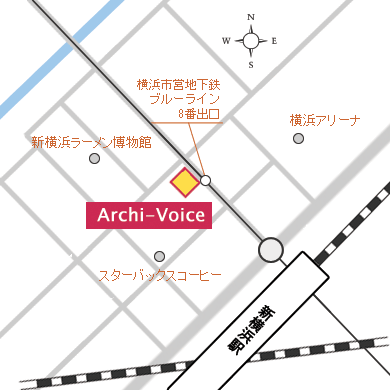 横浜教室の地図