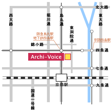 京都オフィス所在地 地図